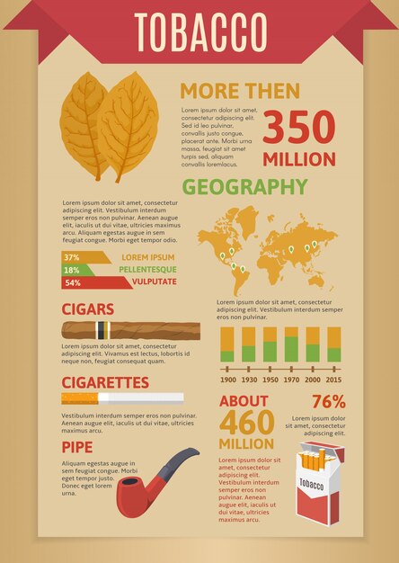 Smoking Tobacco Infographics