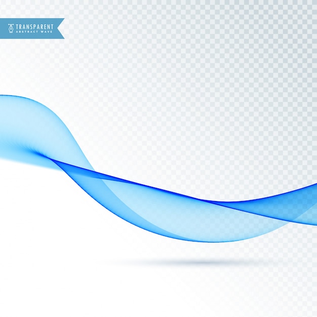 Smooth blue wave design