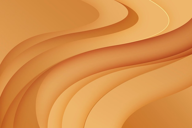 Free vector smooth golden wave background