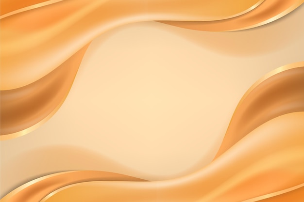 Smooth golden wave background