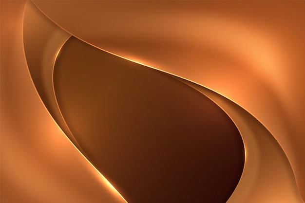 Free Vector smooth golden wave background