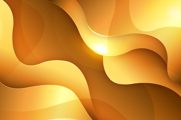 Smooth golden wave background