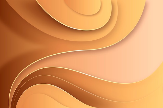 Free vector smooth golden wave background