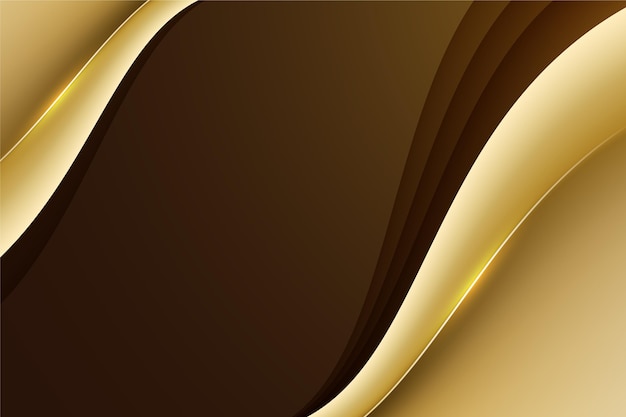 Free Vector smooth golden wave background