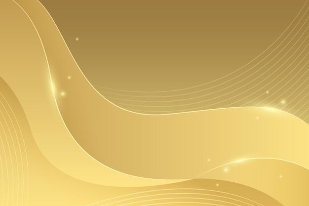 Smooth golden wave background