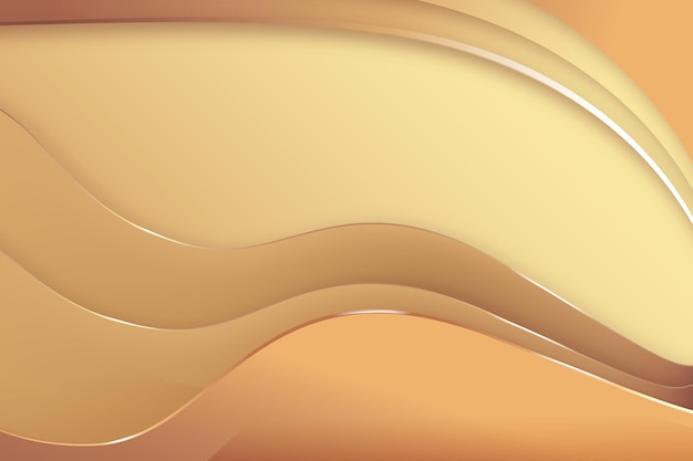 Smooth golden wave background