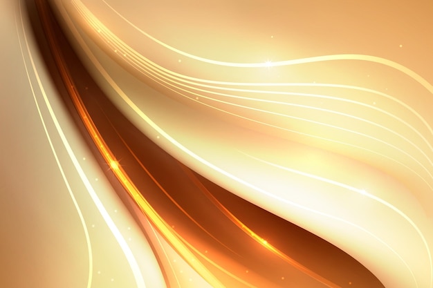 Smooth golden wave wallpaper