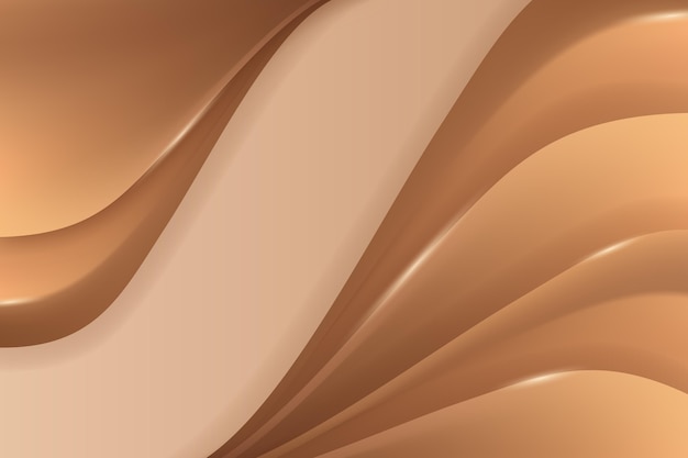 Free vector smooth golden wave wallpaper