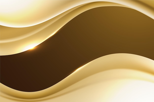 Smooth golden wave wallpaper