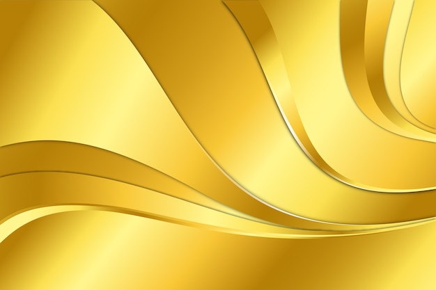 Smooth golden wave wallpaper