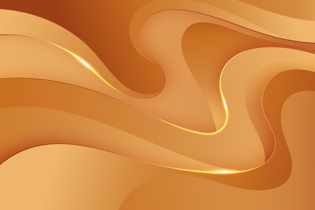 Smooth golden wave wallpaper