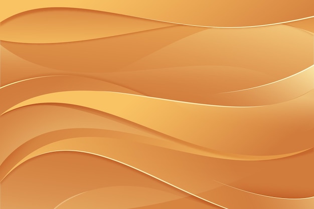 Free vector smooth golden wave wallpaper