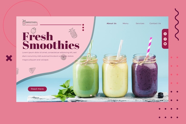 Smoothies factory business card