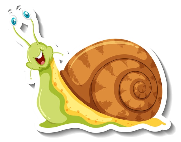 Snail animal cartoon sticker