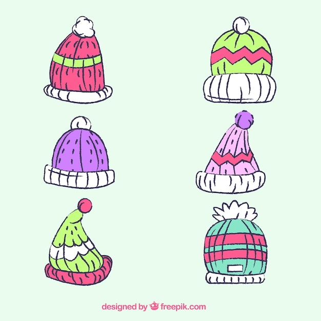 Free Vector snow cap collection