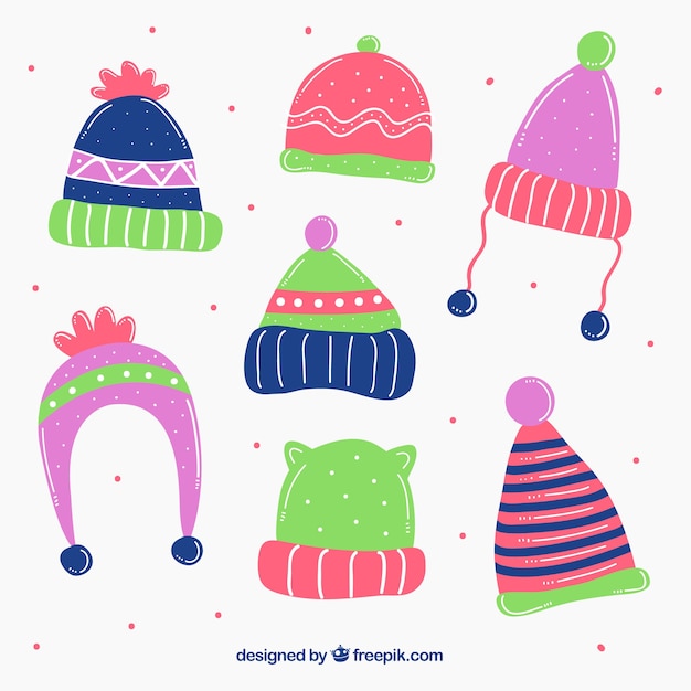 Free Vector snow cap collection