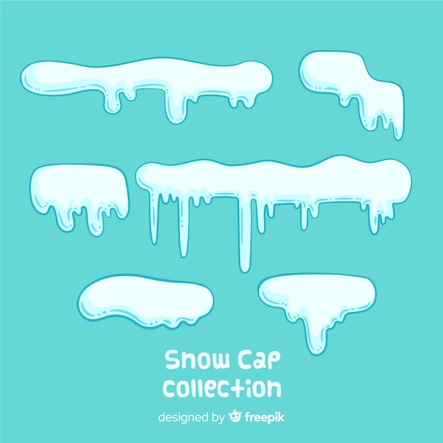 Free Vector snow cap collection