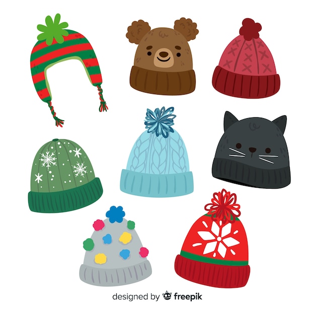 Free Vector snow cap collection