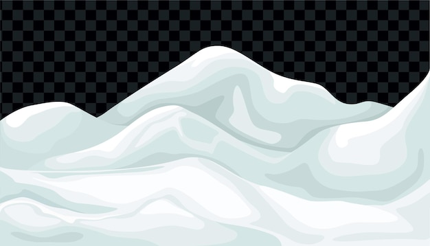 Free Vector snowdrift transparent background