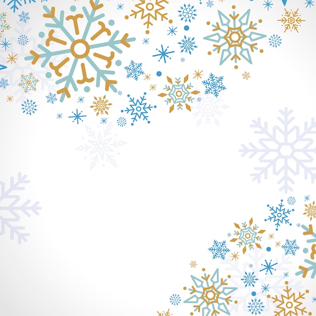 Snowflake holiday design background