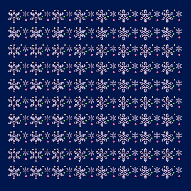 Snowflakes pattern