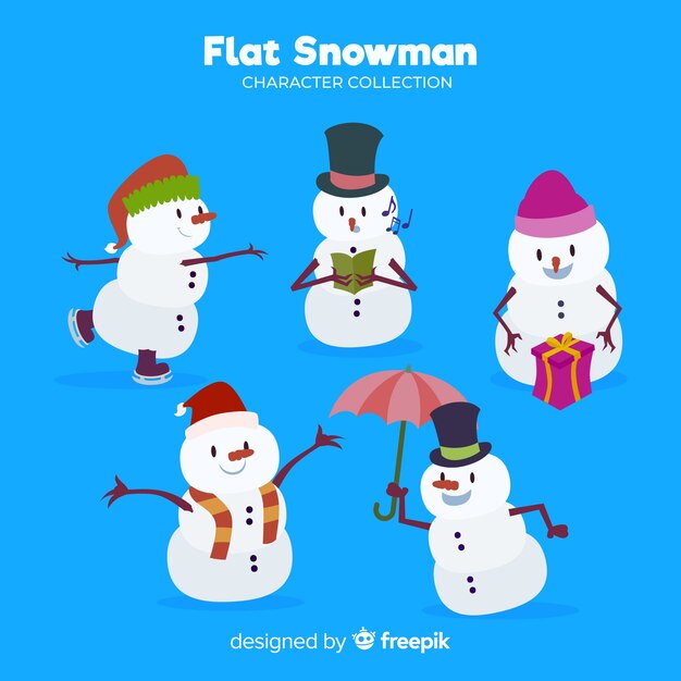 Snowman activities collection