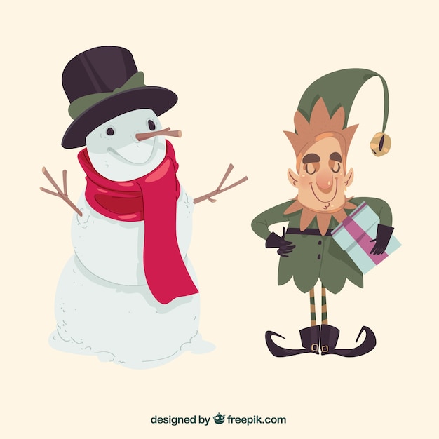 Snowman and imp