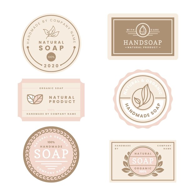 Soap label collection template