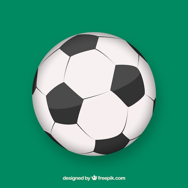 Soccer ball background in flat style