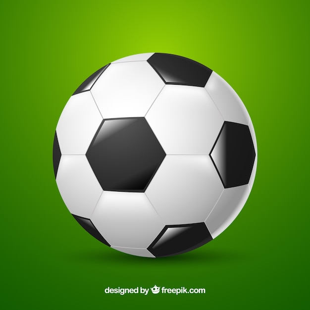 Free Vector soccer ball background in realistic style