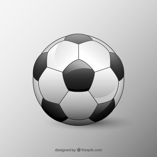 Soccer ball background in realistic style