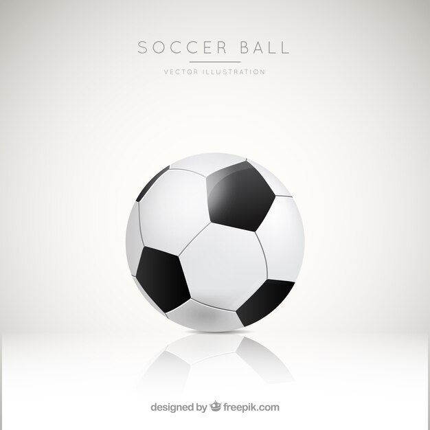 Soccer ball background in realistic style