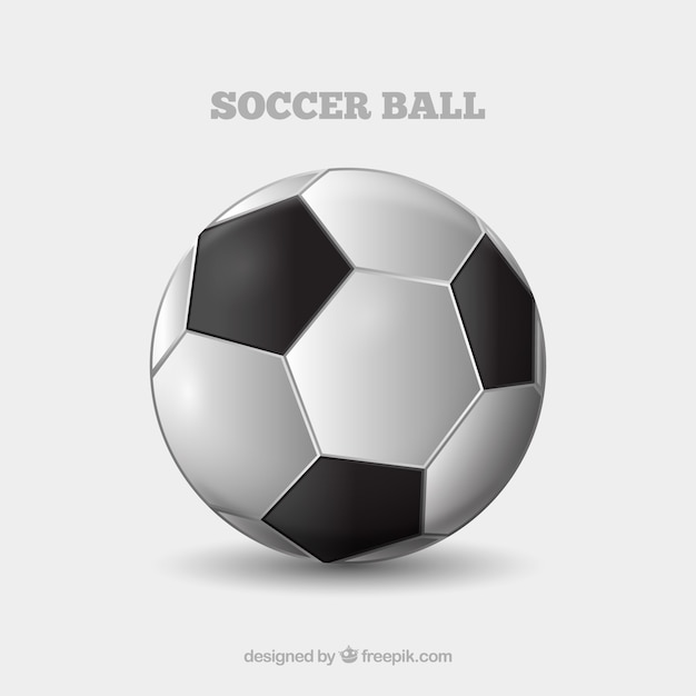 Soccer ball background in realistic style