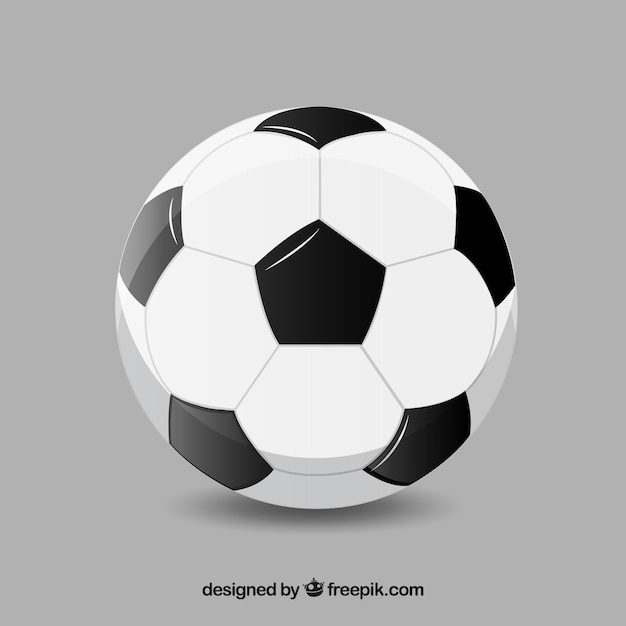 Soccer ball background in realistic style