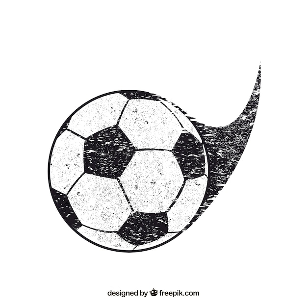 Free Vector soccer ball background with texture