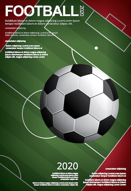 Soccer Football Poster Vestor Illustration