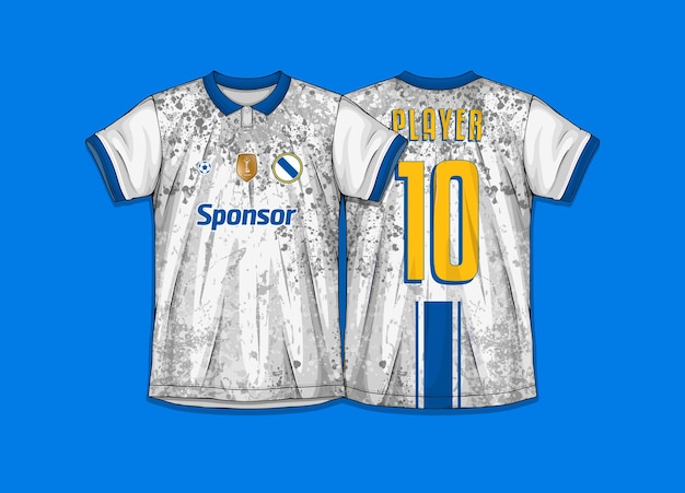 Free Vector soccer jersey design for sublimation sport t shirt design