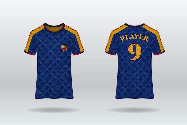 Soccer jersey pattern design