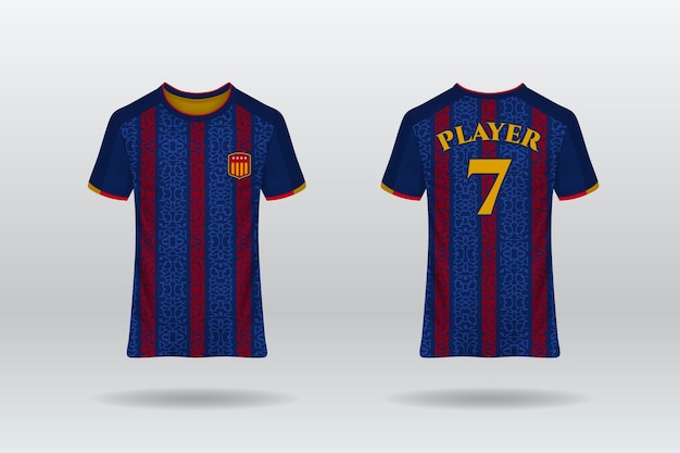 Free Vector soccer jersey pattern design