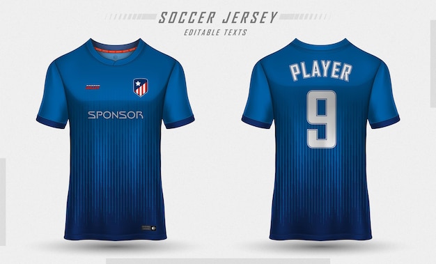 Soccer jersey template sport t-shirt design