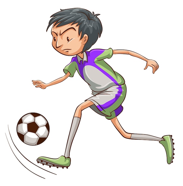 Free Vector a soccer player catching the ball