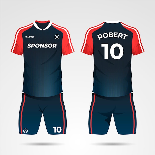 Free Vector soccer uniform concept