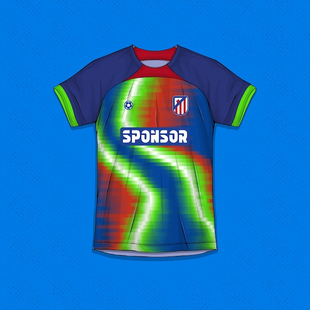 Free vector soccer uniform vector graphics sublimation sports apparel designs