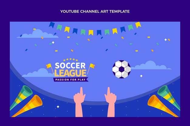 Soccer youtube channel art cover