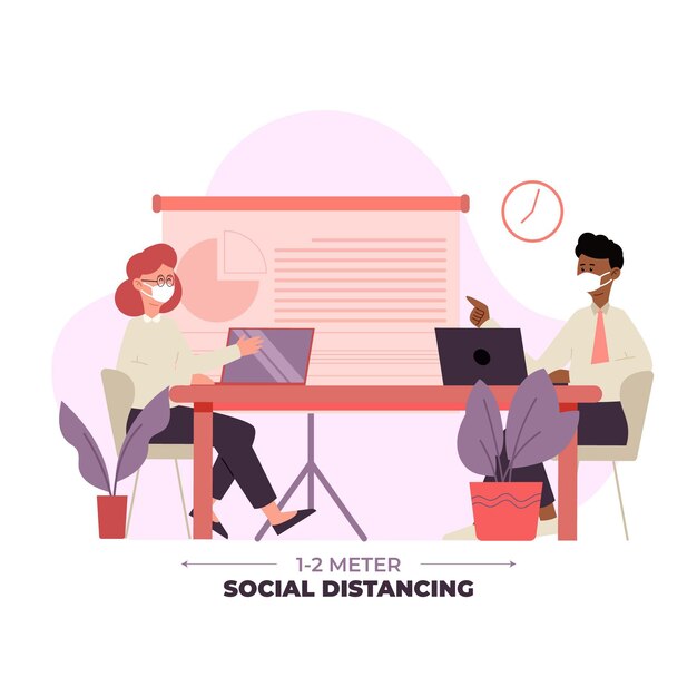 Social distancing in a meeting