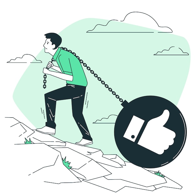 Free vector social load concept illustration