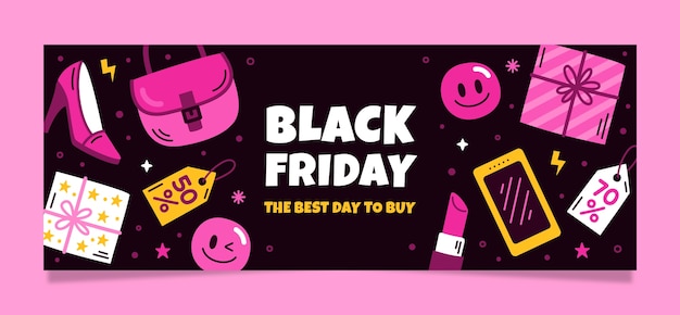 Social media cover template for black friday sales