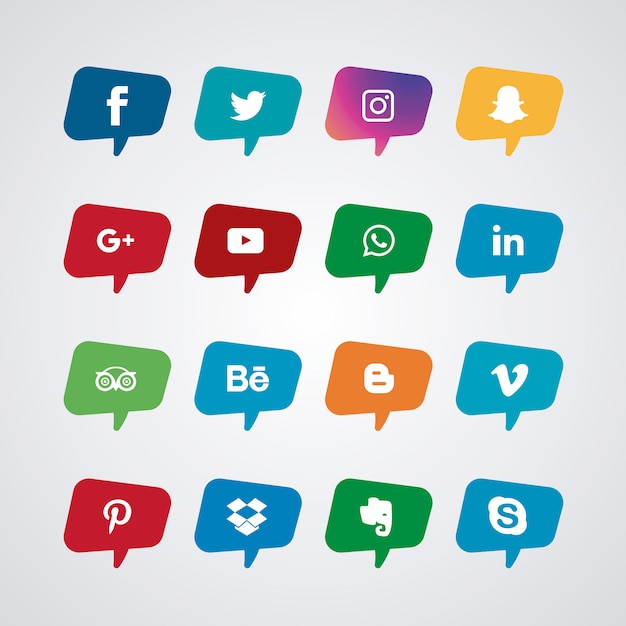 Social media icon collection