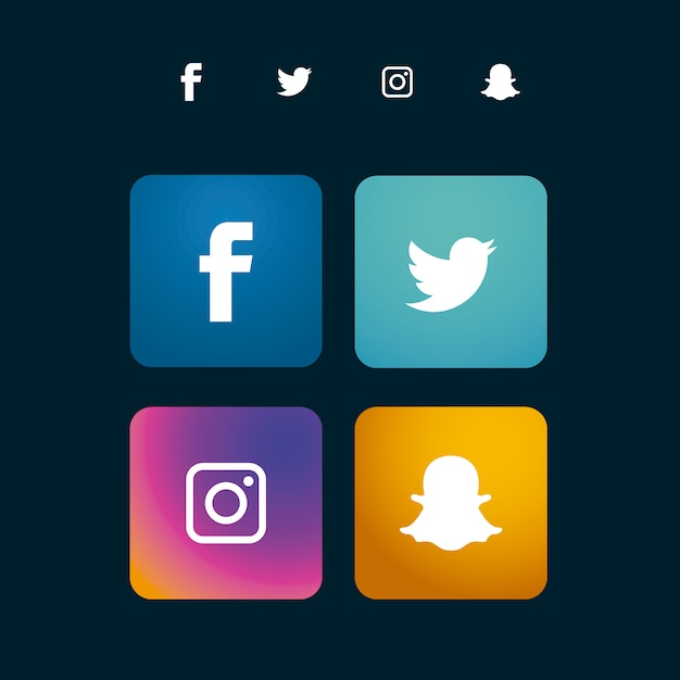 Social media icon collection