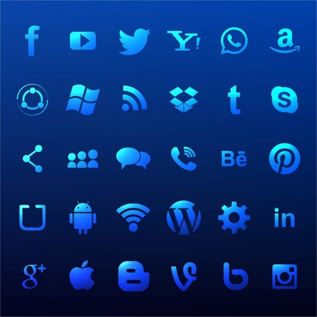 Free Vector social media icon set